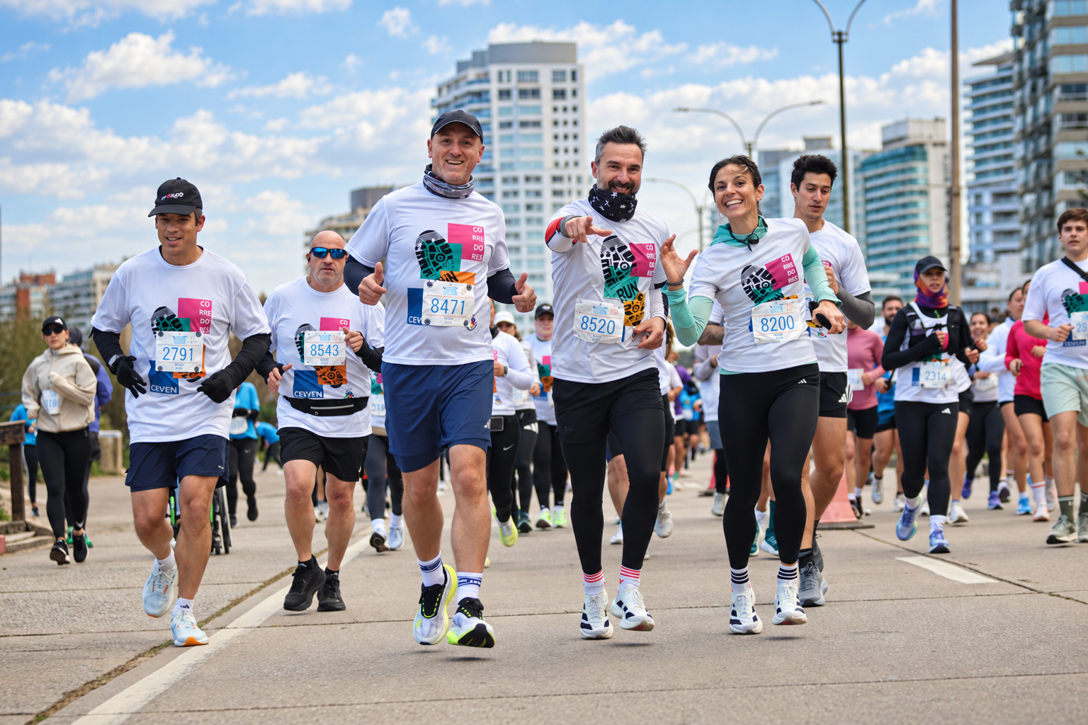 Equipo CEVVEN Runners participando junto en una carrera